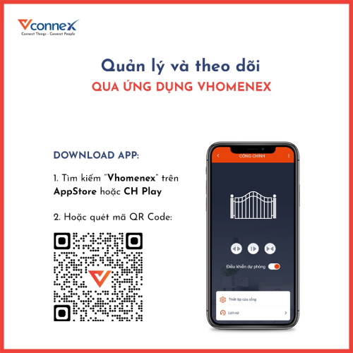 Bộ điều khiển cửa cổng thông minh Vconnex - Bảo hành 12 tháng 1 đổi 1