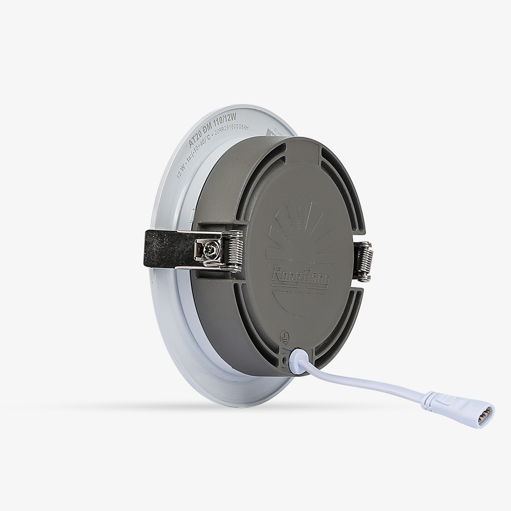 Đèn LED âm trần đổi màu 110/12W viền vàng/viền bạc Rạng Đông (AT20 ĐM 110/12W)