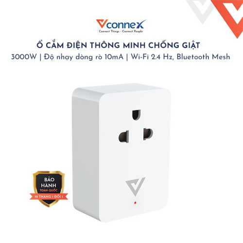 Ổ cắm điện thông minh chống giật Vconnex