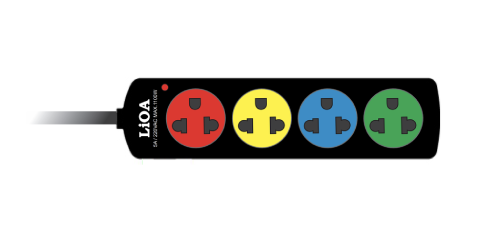 Ổ cắm Lioa kéo dài 4 ổ 3 chấu, 3m, 1100W, 5A ko dây tiếp địa (4TN3.2.5)