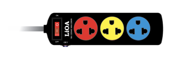 Ổ cắm Lioa kéo dài có công tắc, có CB, 5m, 10A, 2200W, có tiếp địa (3SND5.3.10)