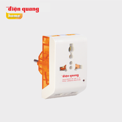 Phích cắm chuyển đa chiều Điện Quang (ĐQ EPC NK-803-K) màu đỏ, xanh, cam