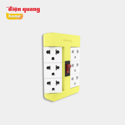 Ổ cắm xoay 90 độ Điện Quang ĐQ ESK RT 63 (6 lỗ 3 chấu)