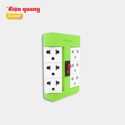 Ổ cắm xoay 90 độ Điện Quang ĐQ ESK RT 63 (6 lỗ 3 chấu)