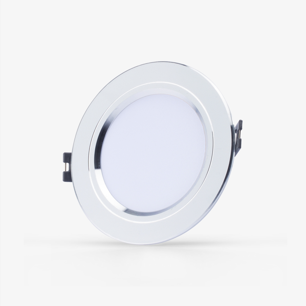 Đèn LED âm trần đổi màu 90/10W viền bạc/vàng Rạng Đông (AT10 ĐM 90/10W)