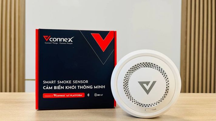 Cảm biến thông báo khói thông minh Vconnex