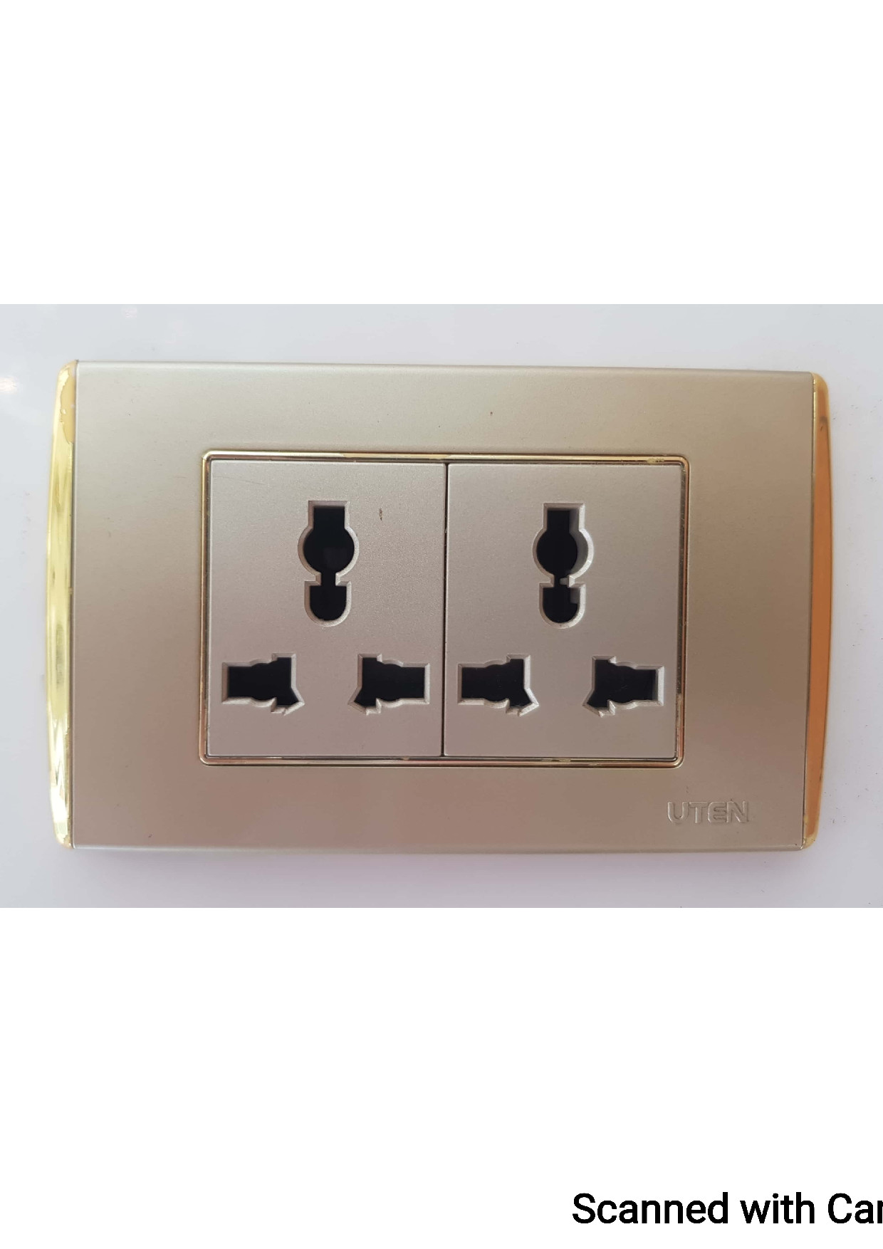 Bộ ổ cắm đôi 3 chấu Uten V9.1-2PCZ13/N/PM3