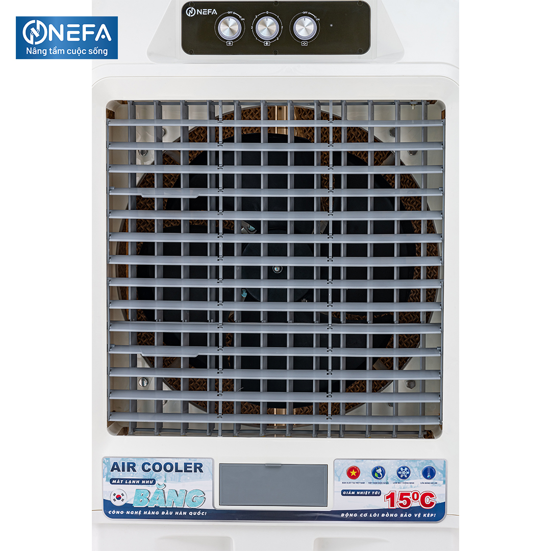 Quạt điều hòa hơi nước Nefa CC90 cơ, có lưới chắn bụi