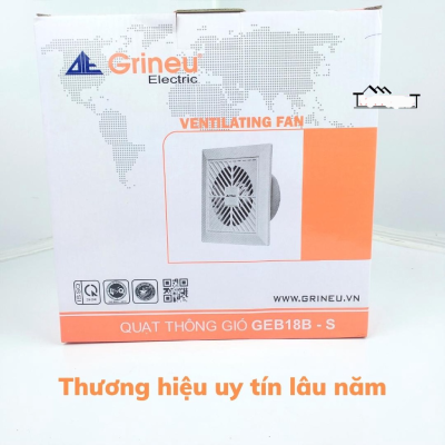 Quạt hút trần thẳng 200x200mm GEB18B-S (Grineu)