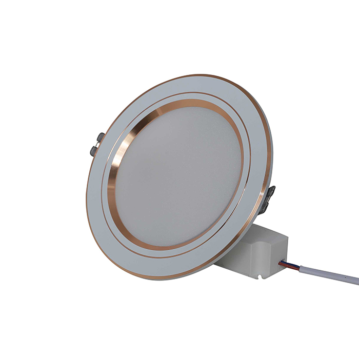Đèn LED âm trần Downlight đổi màu 9W viền vàng/bạc Rạng Đông(AT10 ĐM 110/9W)