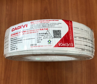 Dây dẹt 2x1,5mm2 0,6/1kV Cadivi