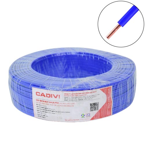 Dây đơn cứng 1x8mm2 600V Cadivi