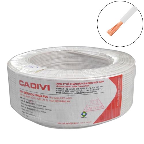 Dây đơn mềm 1x1mm2 300/500V Cadivi