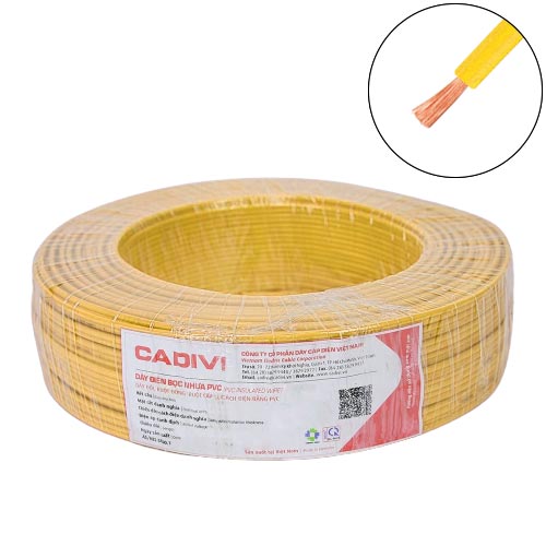 Dây đơn mềm 1x1mm2 300/500V Cadivi