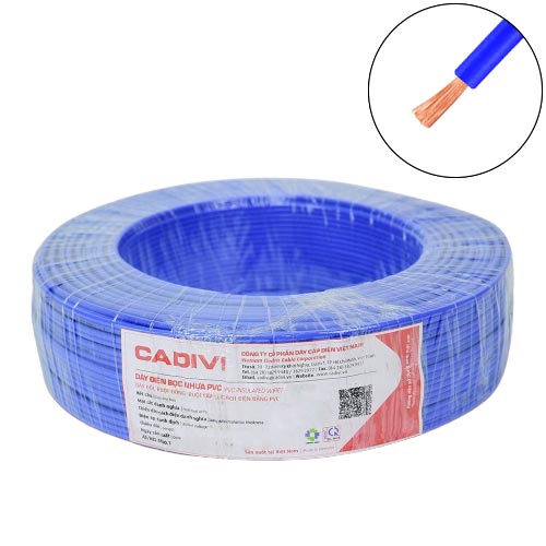 Dây đơn mềm 1x1mm2 300/500V Cadivi