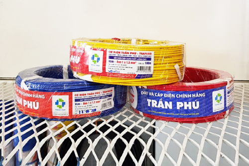 Dây đơn Cu/PVC 1x1,5 Trần Phú