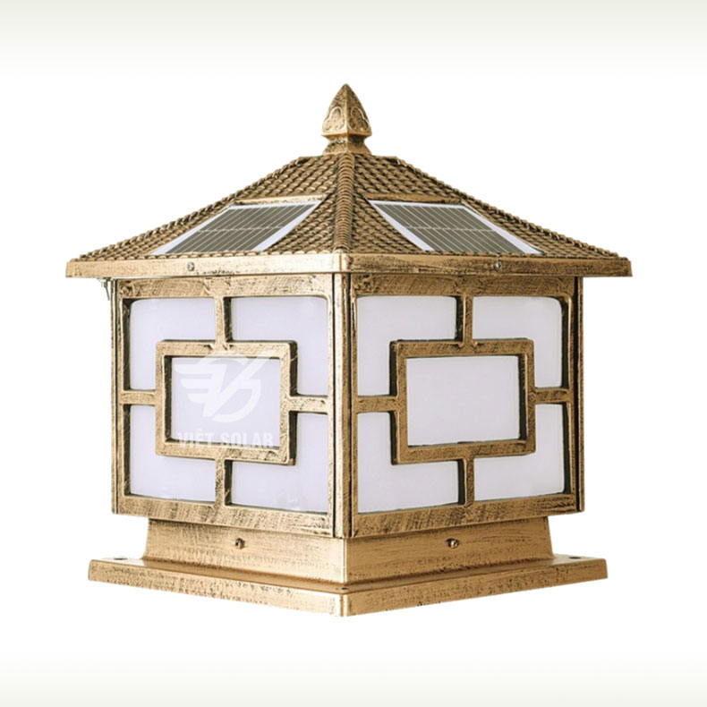 Đèn trụ cổng năng lượng mặt trời (400x400) Mayor Wolf