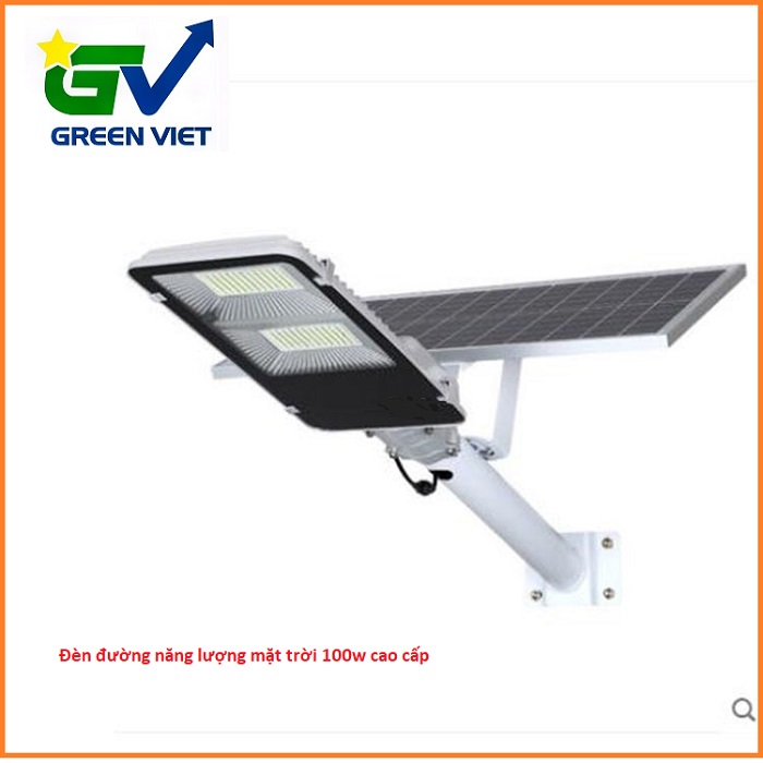 Đèn đường năng lượng mặt trời cao cấp 100W DBC-100 (Green Viet)