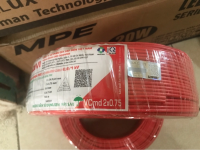 Dây dẹt 2x0,75mm2 0,6/1kV Cadivi