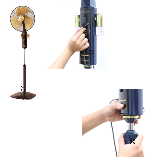 Quạt đứng F-407WGO Panasonic ( vàng kim)