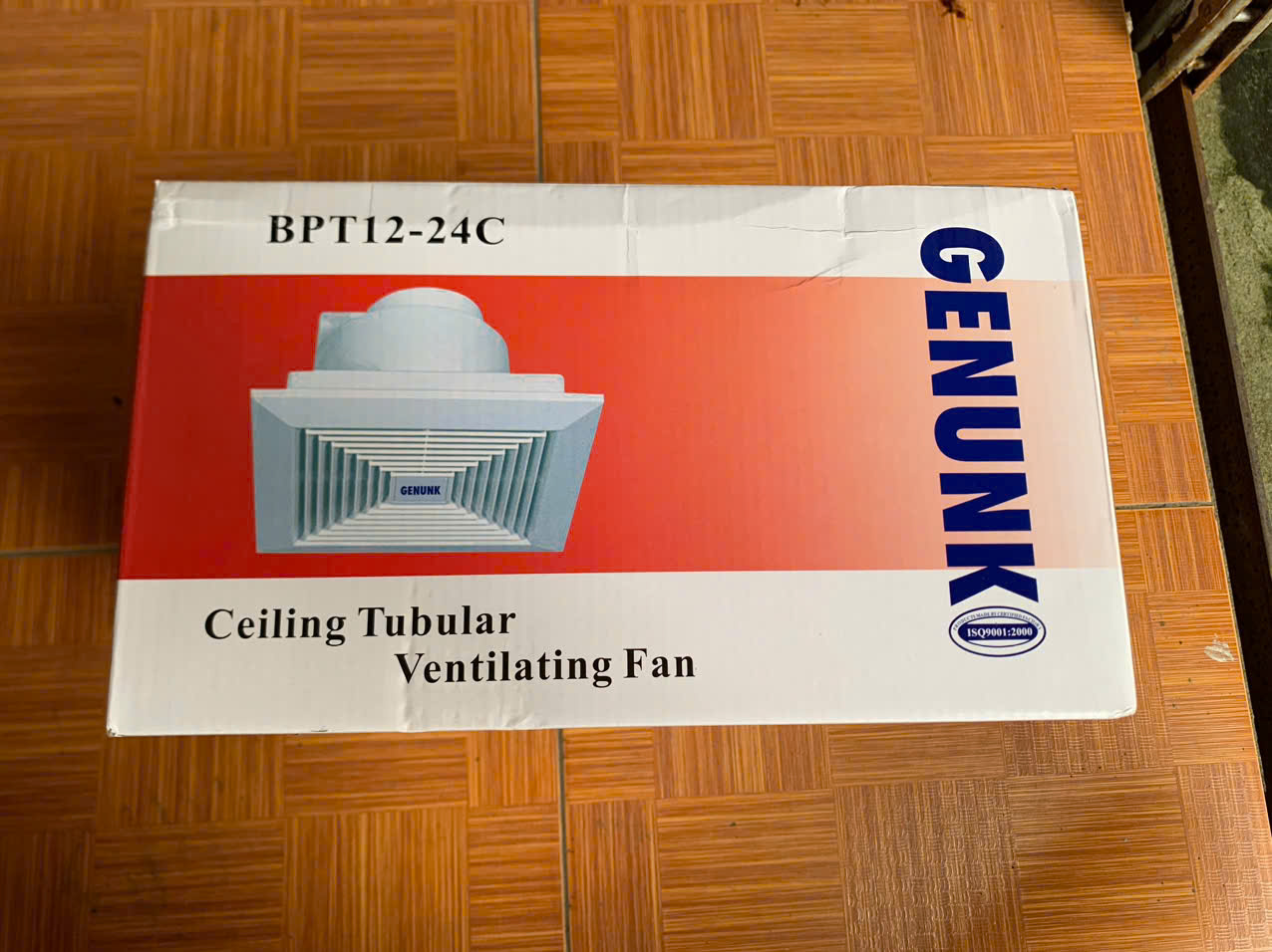 Quạt thông gió âm trần 25x25 BPT12-24C Genunk