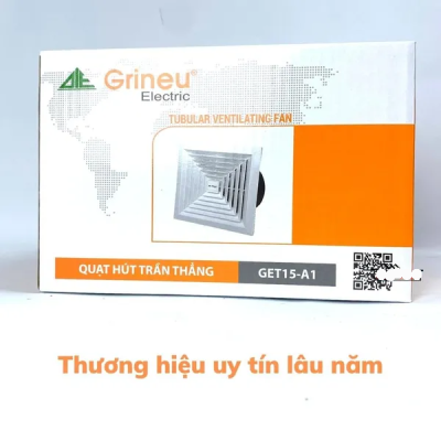 Quạt hút trần thẳng 200x200mm GET15-A1 (Grineu)