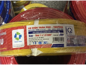 Dây đơn Cu/PVC 1x1 Trần Phú