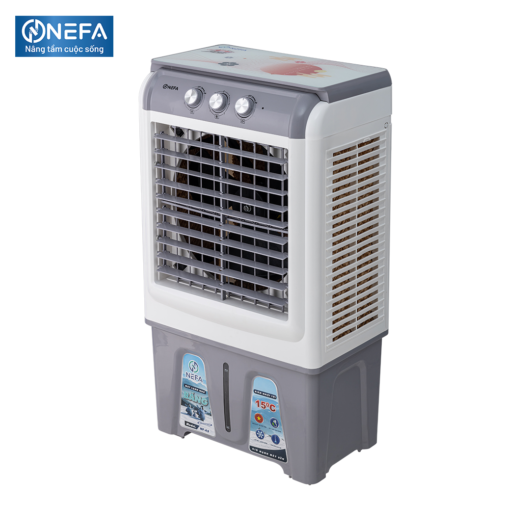 Quạt điều hòa hơi nước Nefa NF45 cơ (Màu xanh/ghi)