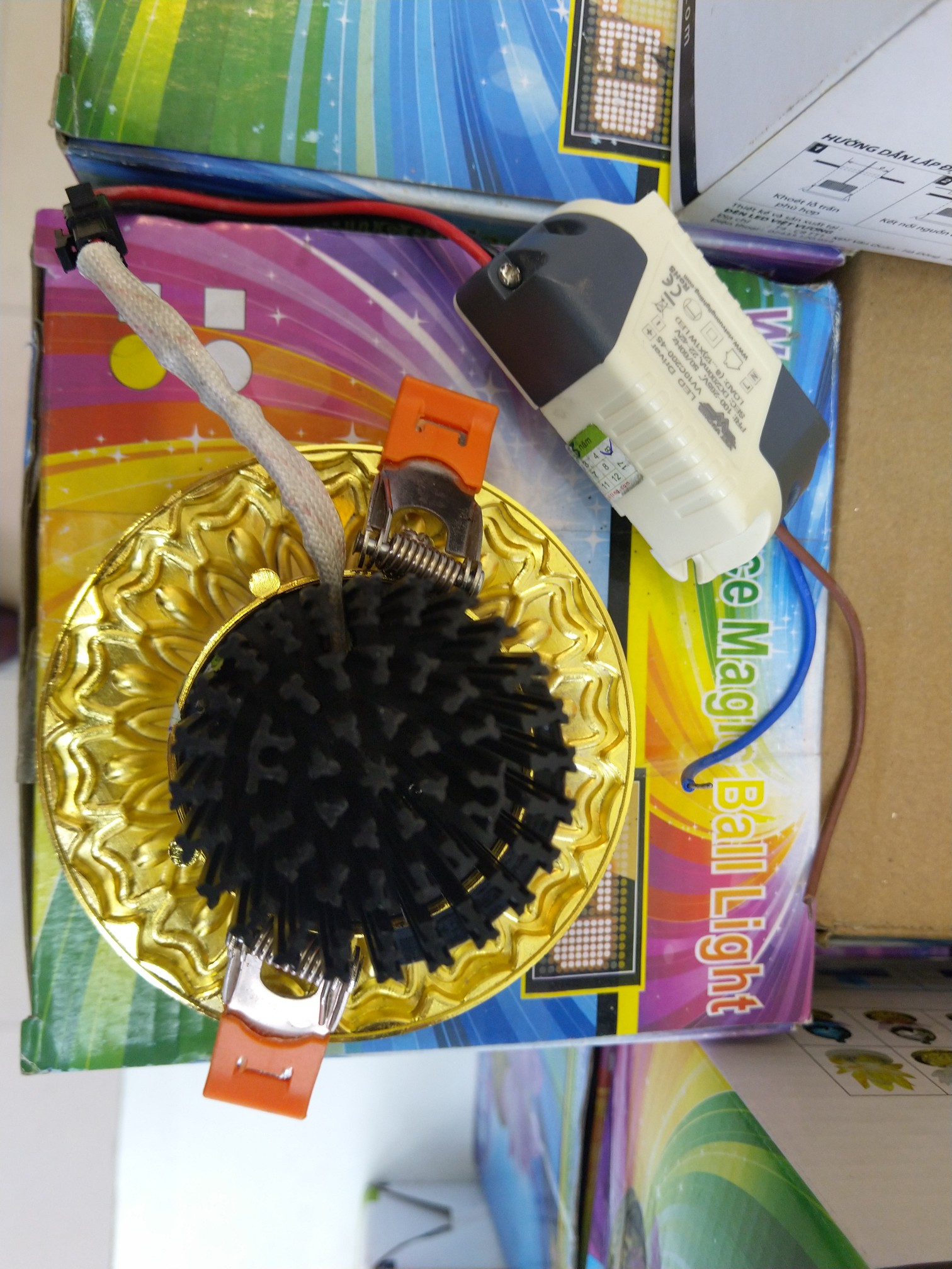 Đèn âm trần tân cổ 7W VCDE-G Việt Vương