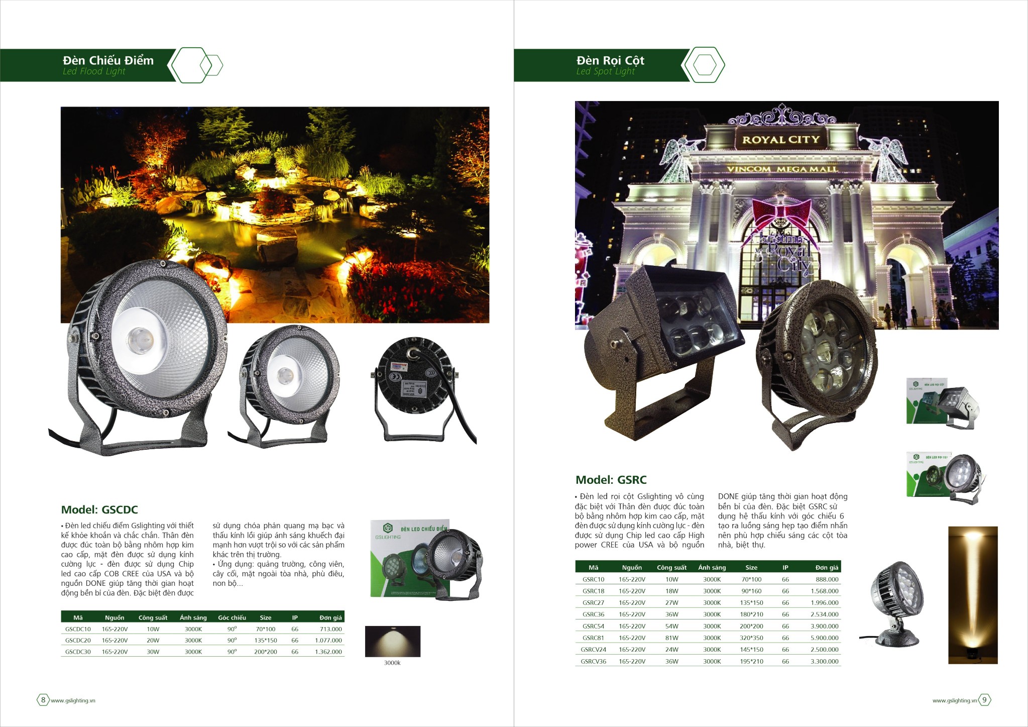 Bảng giá GS Lighting