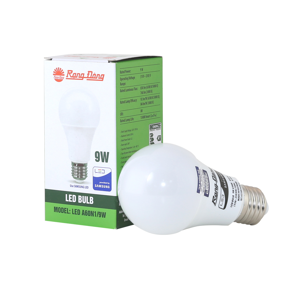 Bóng đèn LED Bulb tròn 9W Rạng Đông (A60N1/9W.H)