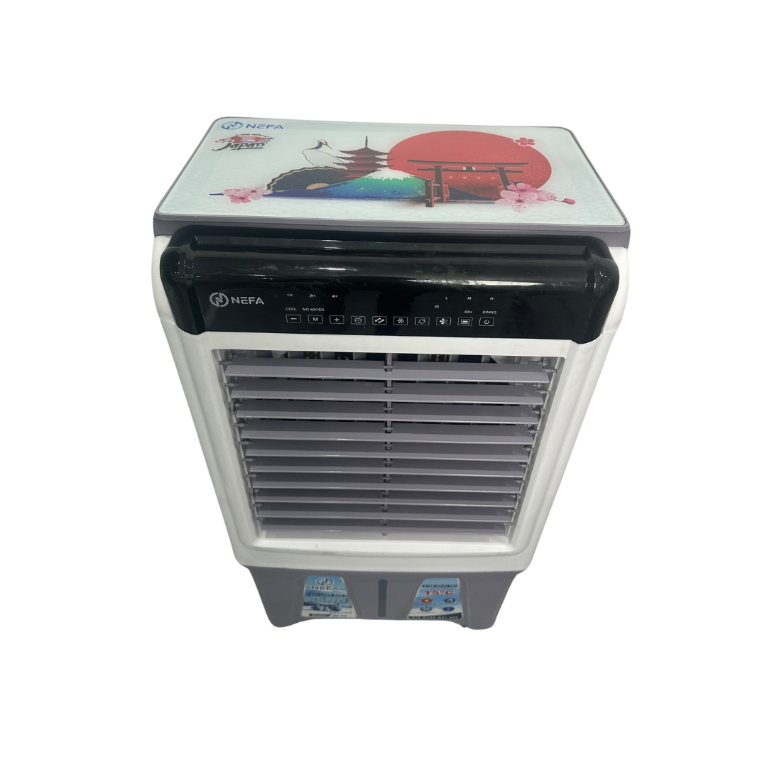 Quạt điều hòa hơi nước Nefa NF45 điều khiển cảm ứng (Màu xanh/ghi)
