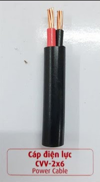 Cáp điện Cu/PVC/PVC 2x6mm2 300/500V Cadivi