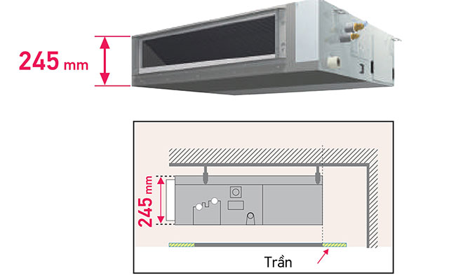 Dàn lạnh giấu trần nối ống gió VRV Daikin (FXSQ50PAVE9)