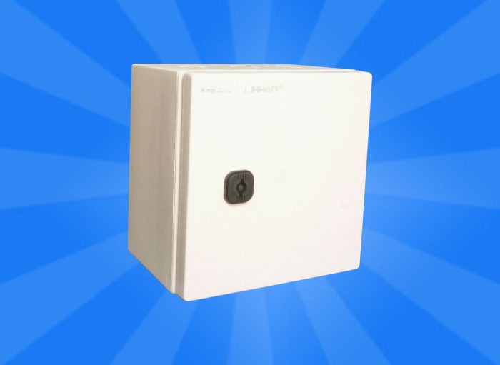 Tủ điện ABS 200x200x130 Lihhan/Hòa Thịnh (CVM 341-Pát sắt)