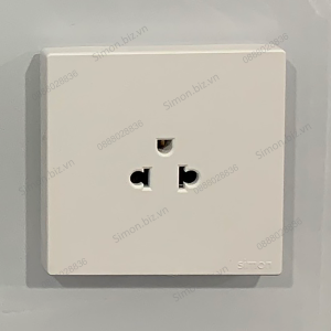 Bộ ổ cắm đơn 3 chấu 16A màu trắng K3 Simon (571087)