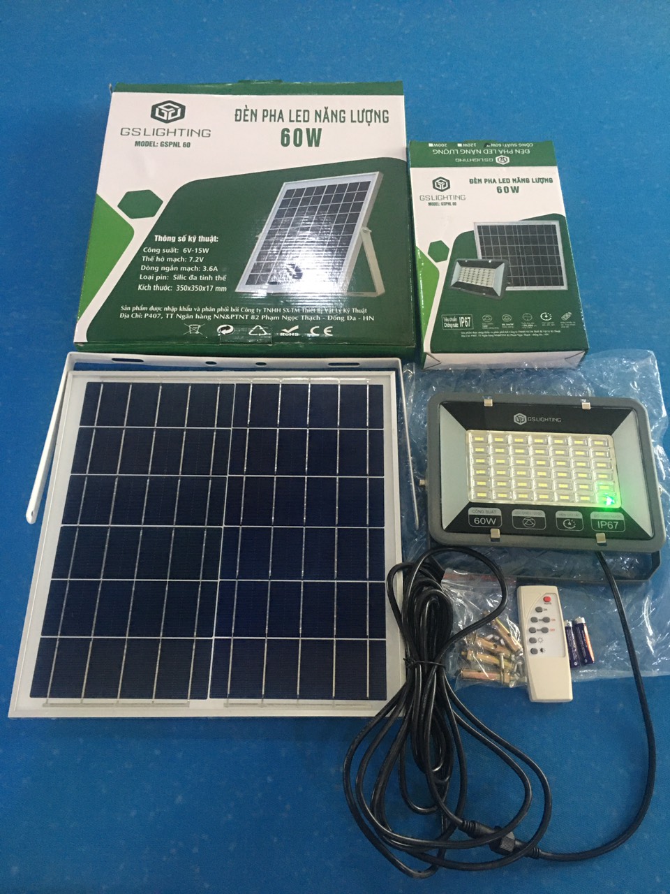 Đèn pha Led năng lượng 120W GS Lighting (GSPNL 120)