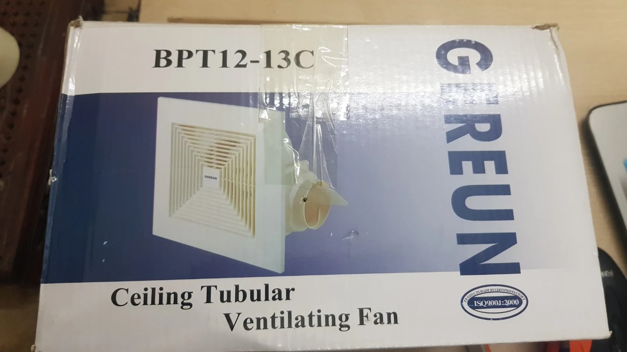 Quạt thông gió âm trần 20x20 BPT12-13C Gereun