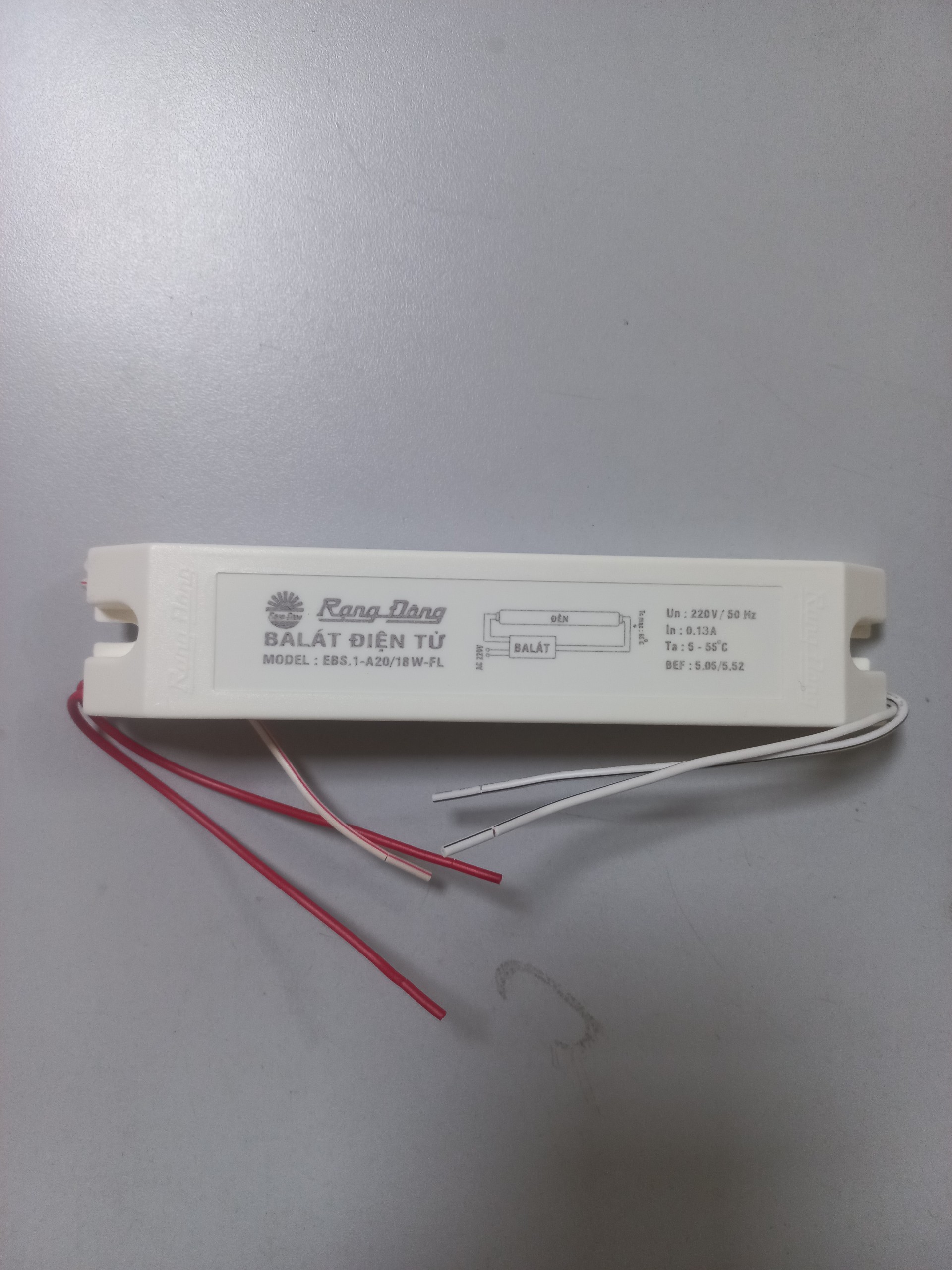 Ba lát điện tử 20W Rạng Đông (EBS.1-A20/18-FL)-220V