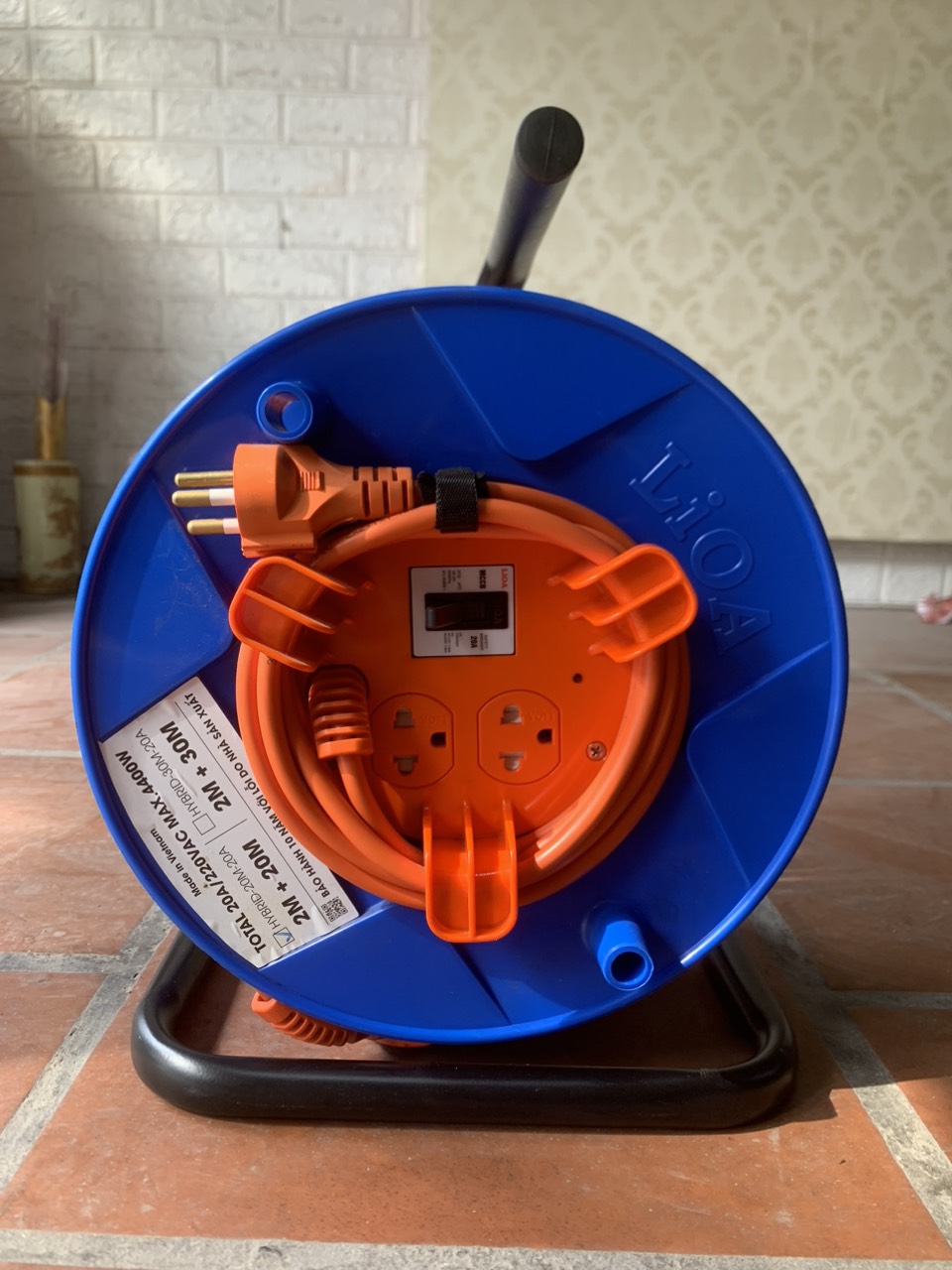Ổ cắm Lioa kéo dài kết hợp (2m+30m) HYBRID-30M-20A