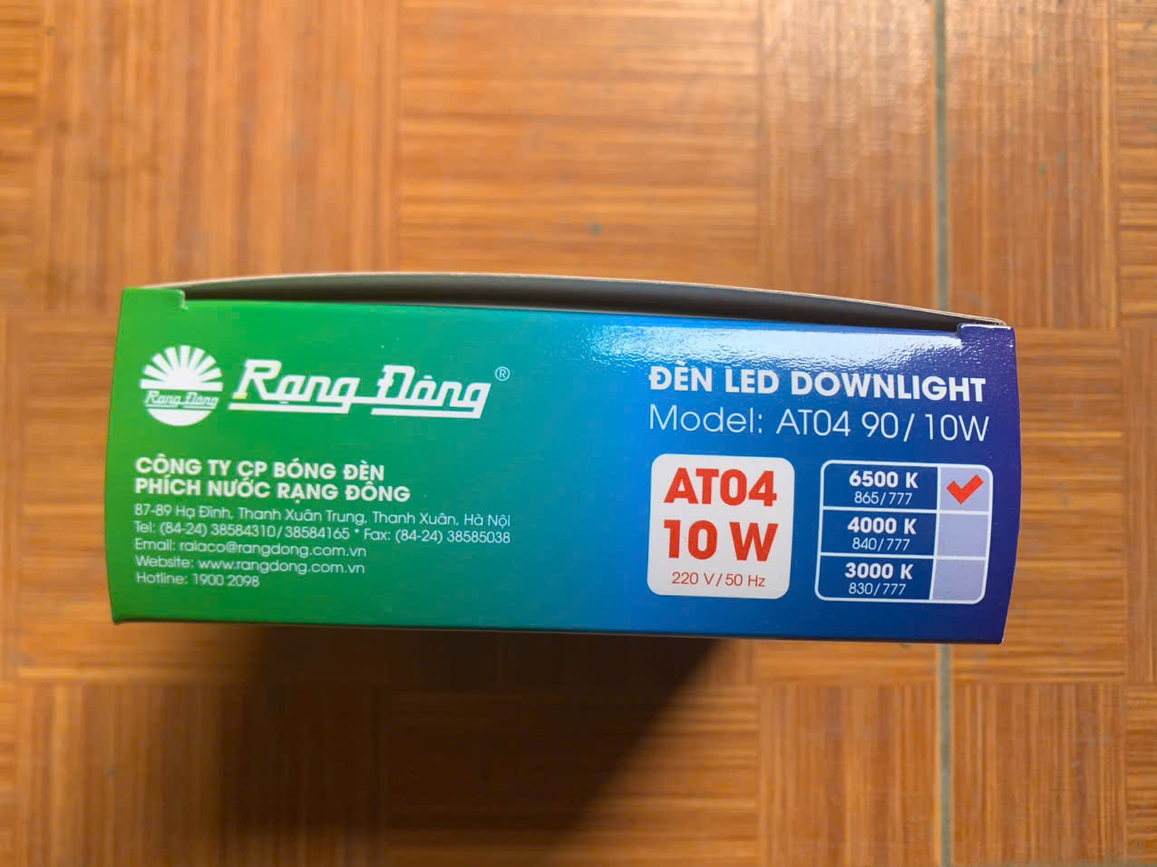 Đèn LED âm trần Downlight 90/9W Rạng Đông (AT04 90/10W)