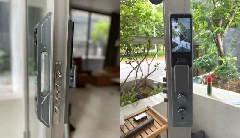 lắp đặt khóa cửa vân tay kassler KL-899 face id cao cấp - khoavantaychinhhang.com