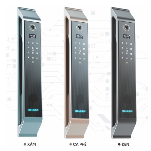 khóa vân tay cao cấp Sharp S9-V pro - khoavantaychinhhang.com