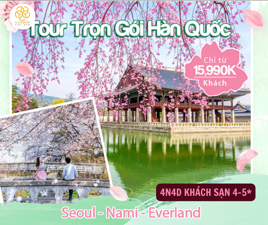 Hàn Quốc: Seoul - Nami - Everland (4N4Đ)