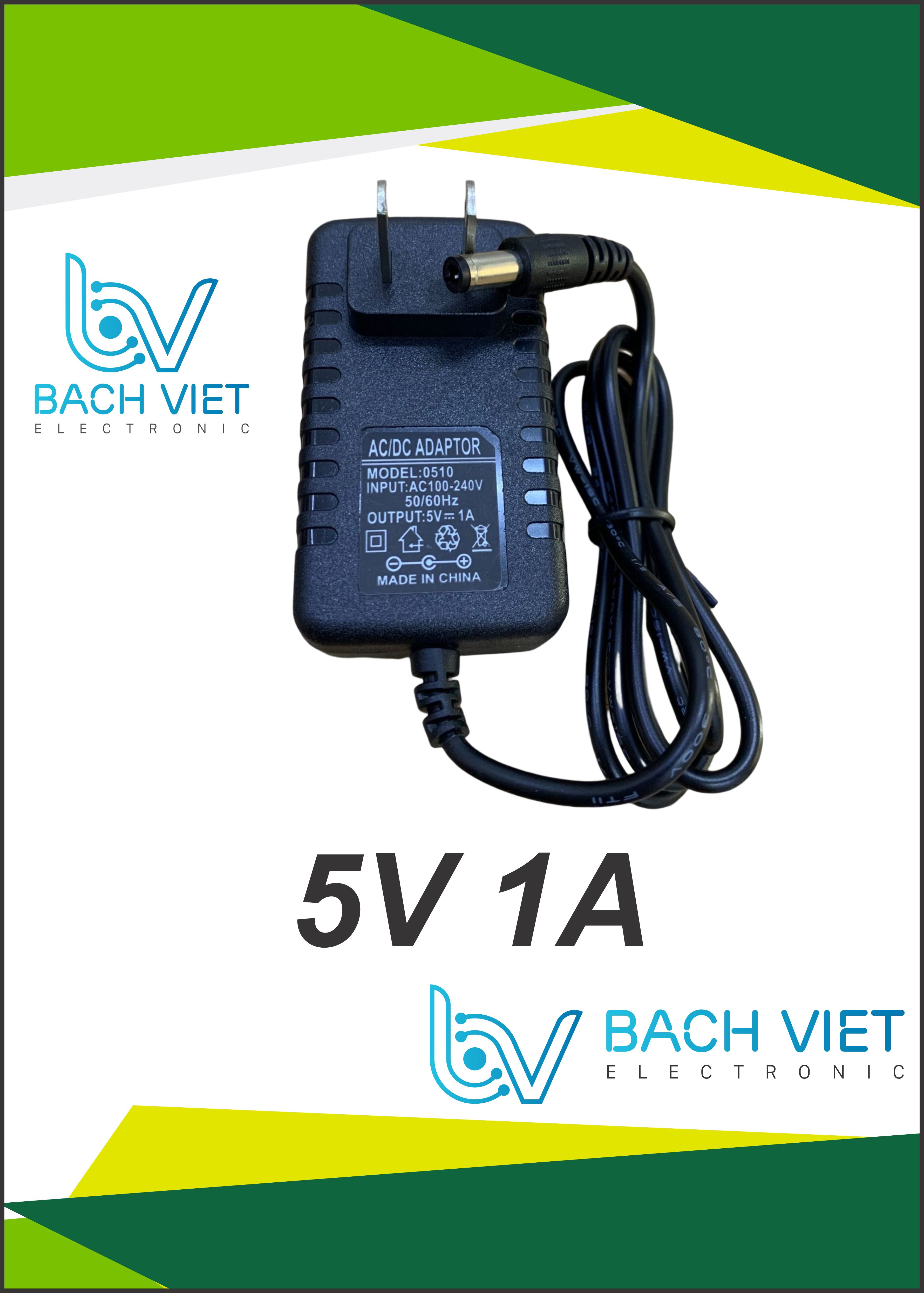 Nguồn Adapter 5V 1A – https://dientubachviet.com/