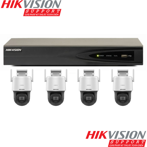 KIT WIFI 4MP SỬ DỤNG CAMERA PTZ DS-2DE2C400IW-DE/W