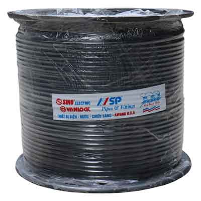 Cáp đồng trục Sino RG6 (5C-FB) lõi ccs 80 sợi màu trắng hoặc đen ( Cuộn 305M)