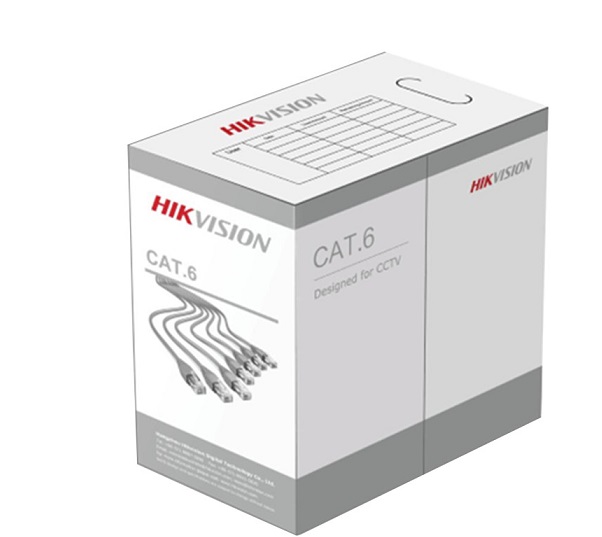 Cáp mạng chuyên dụng  CAT6 Hikvision 8 Lõi đồng nguyên chất 99.95% DS-1LN6UZC0