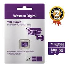 Thẻ nhớ MicroSD 32GB/64GB/128GB/256GB WESTERN DIGITAL Purple Box Class10 (Chuyên dùng Camera)