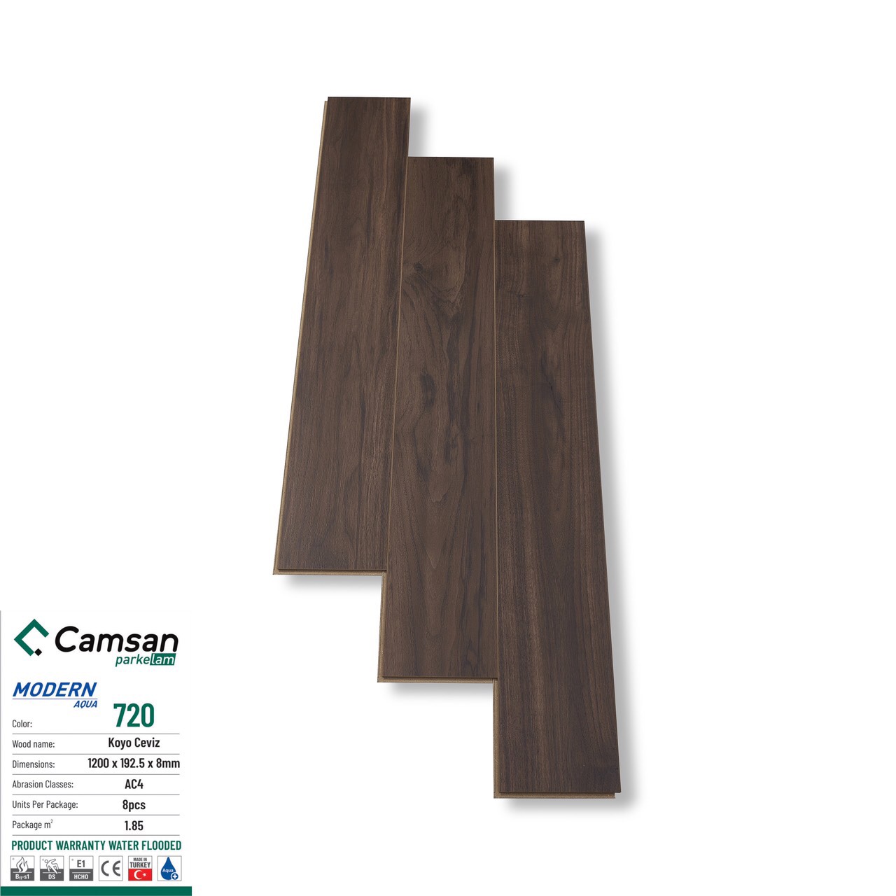 Sàn gỗ công nghiệp CAMSAN 8MM mã 720